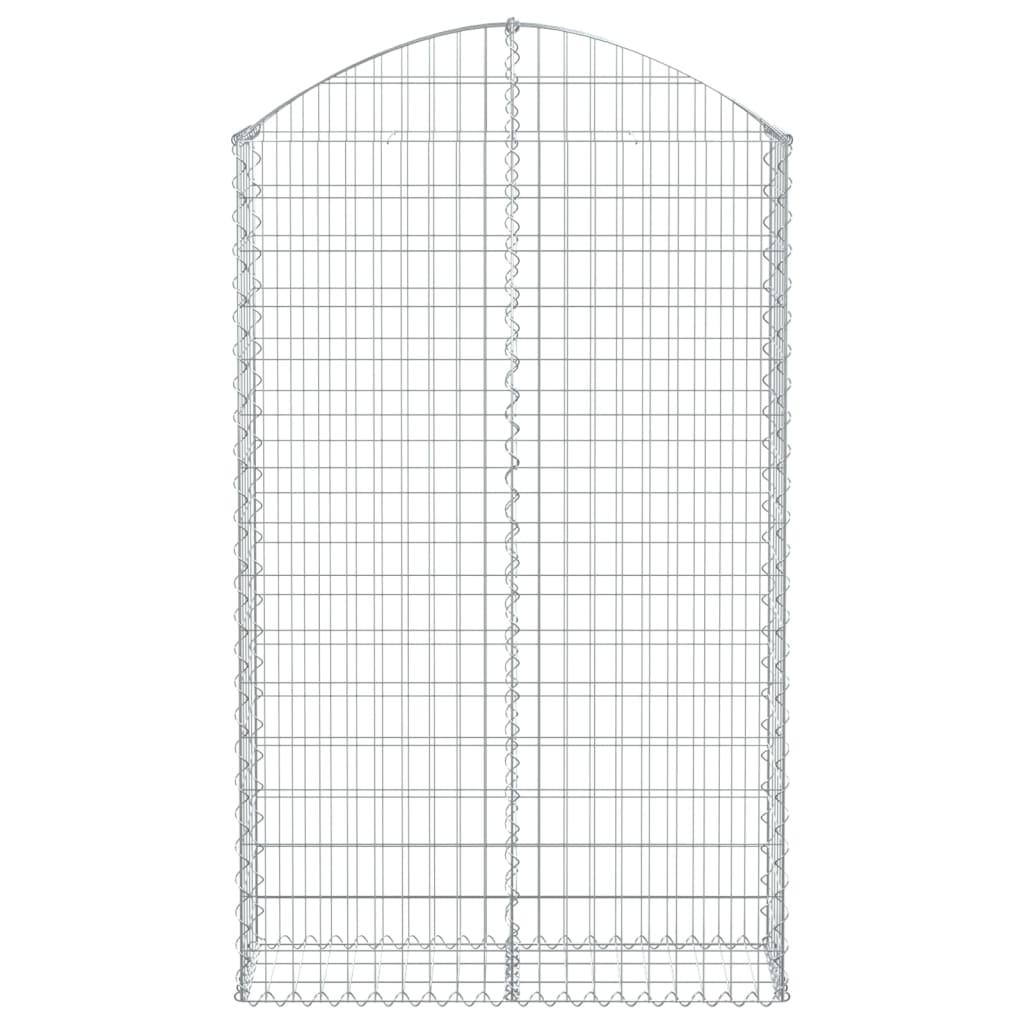 Vidaxx Gabione gewölbt 100x30x160 180 cm verzinktes Eisen