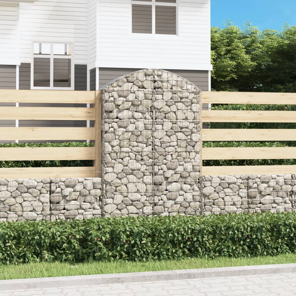 Vidaxx Gabione gewölbt 100x30x160 180 cm verzinktes Eisen