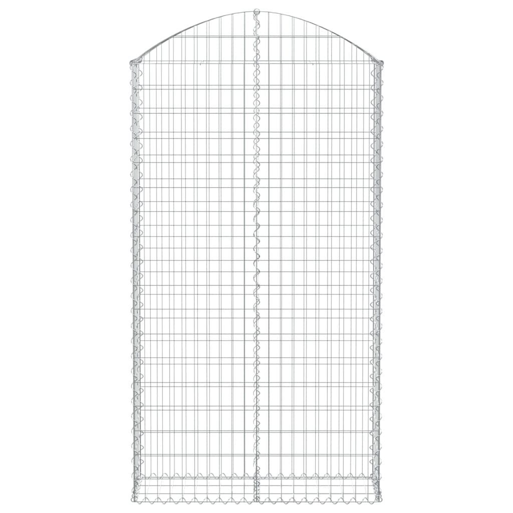 Vidaxx Gabione gewölbt 100x30x180 200 cm verzinktes Eisen
