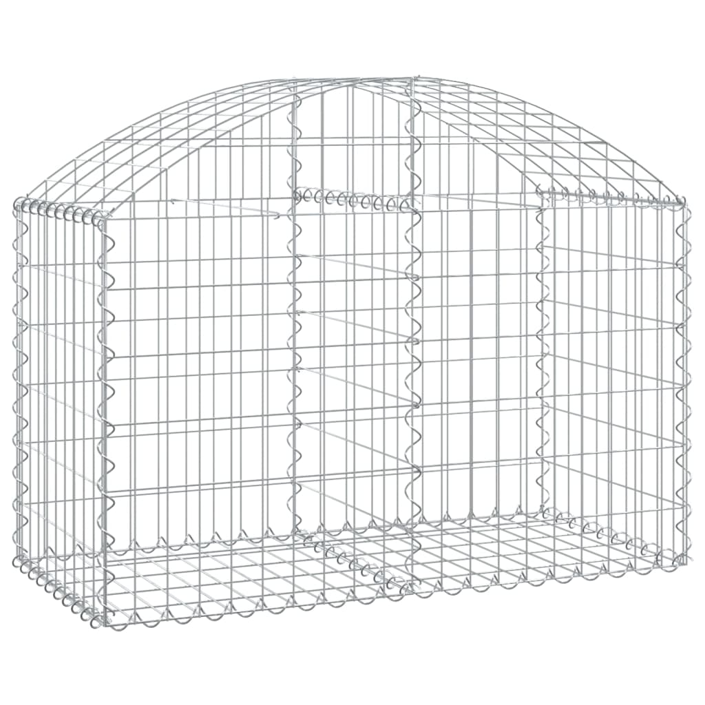 Vidaxx Gabione gewölbt 100x50x60 80 cm verzinktes Eisen
