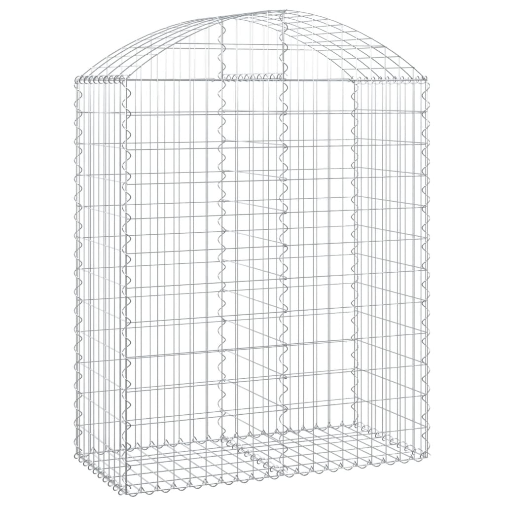 Vidaxx Gabione gewölbt 100x50x120 140 cm verzinktes Eisen