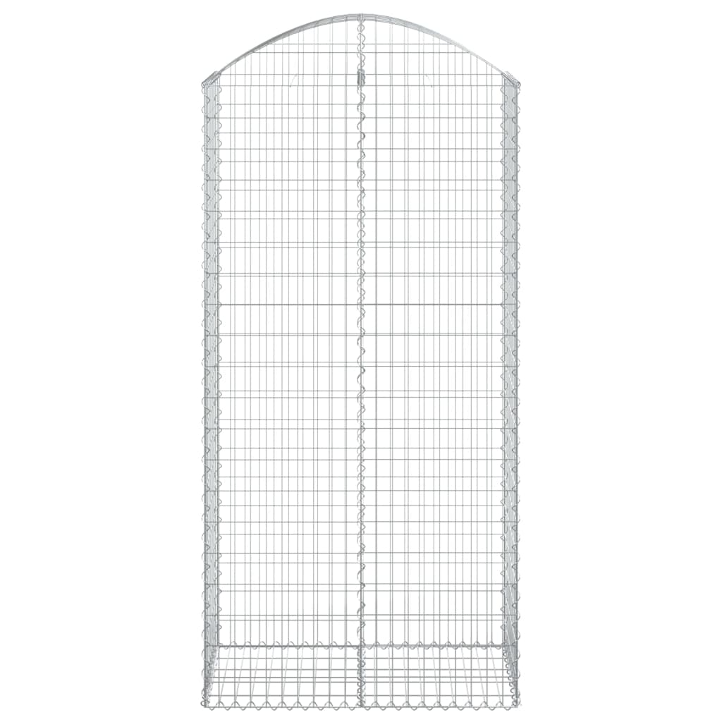 Vidaxx Gabione gewölbt 100x50x200 220 cm verzinktes Eisen