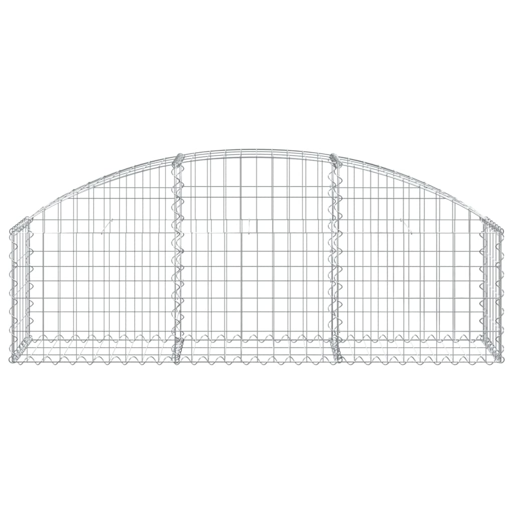 Vidaxx Gabione gewölbt 150x30x40 60 cm aus verzinktem Eisen