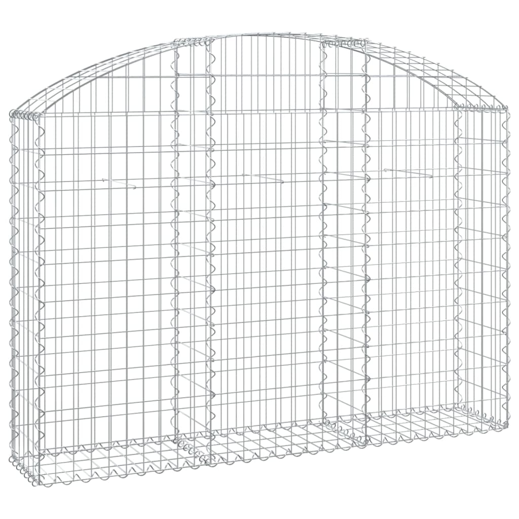 Vidaxx Gabione gewölbt 150x30x100 120 cm verzinktes Eisen