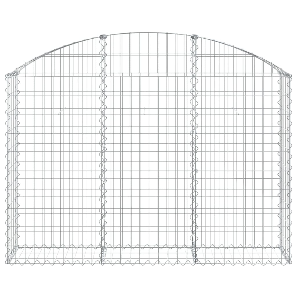 Vidaxx Gabione gewölbt 150x30x100 120 cm verzinktes Eisen