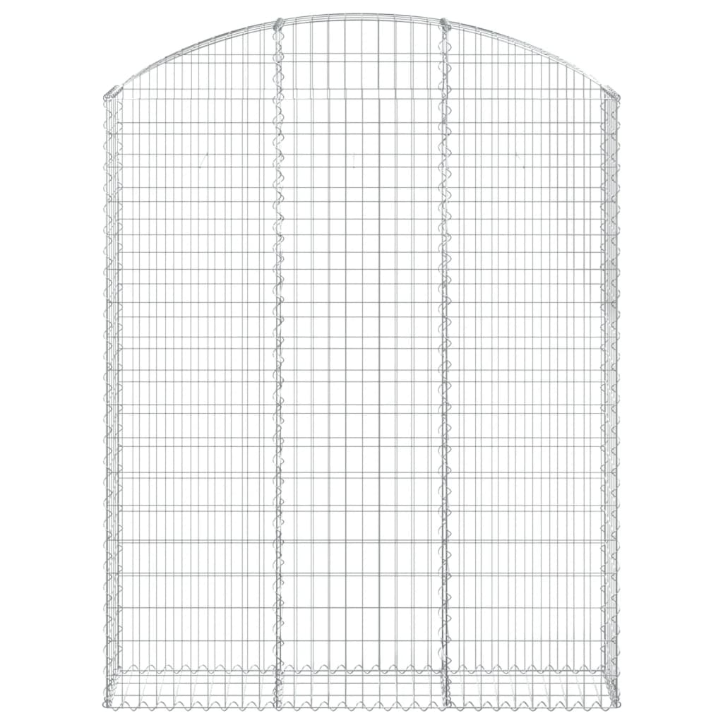 Vidaxx Gabione gewölbt 150x30x180 200 cm verzinktes Eisen