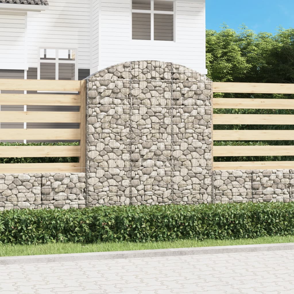 Vidaxx Gabione gewölbt 150x30x180 200 cm verzinktes Eisen