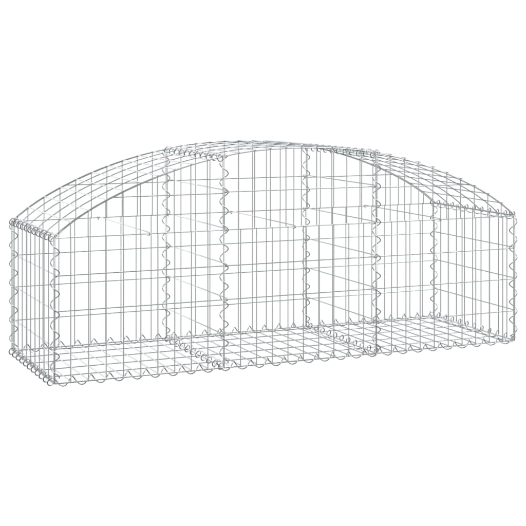 Vidaxx Gabione gewölbt 150x50x40 60 cm aus verzinktem Eisen