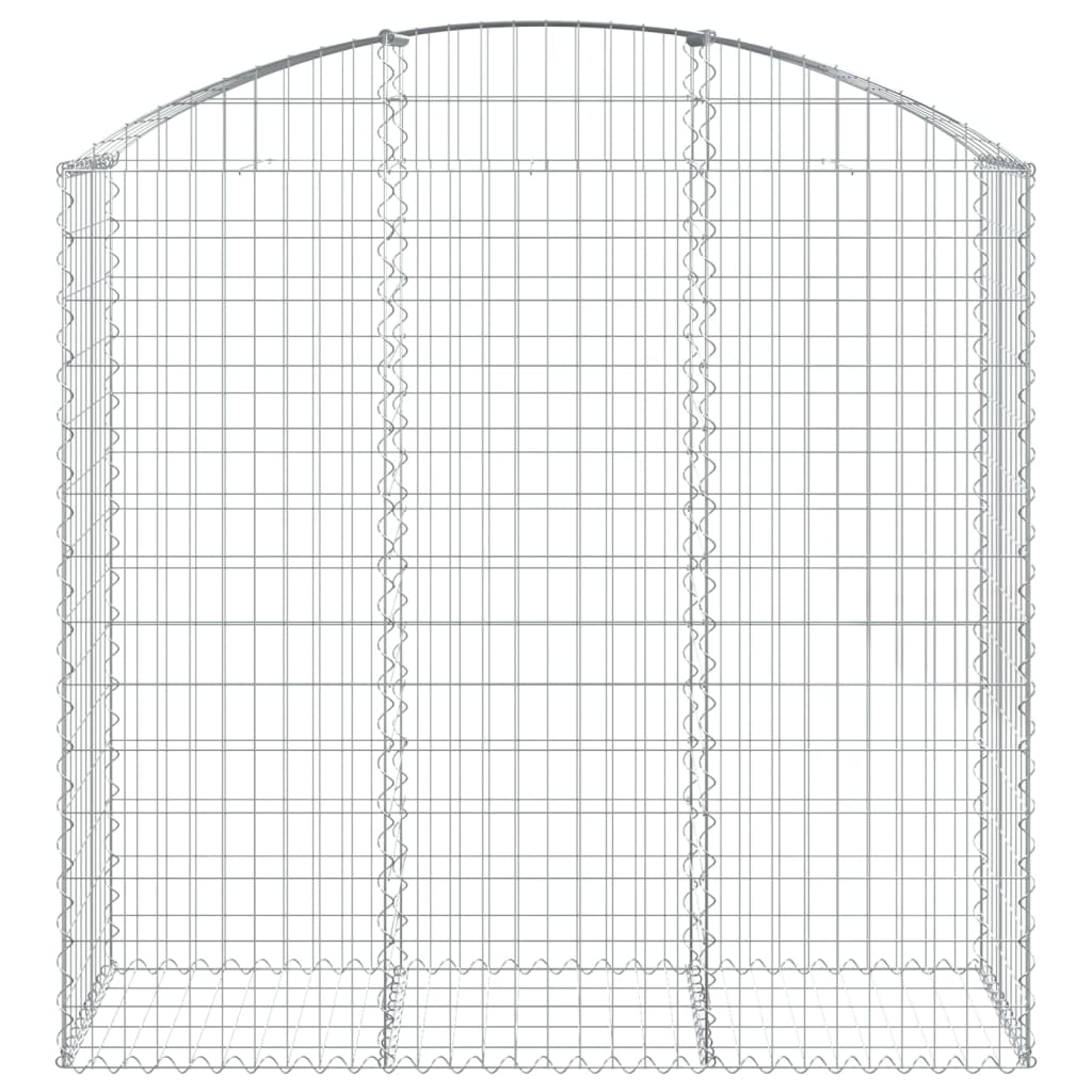 Vidaxx Gabione gewölbt 150x50x140 160 cm aus verzinktem Eisen