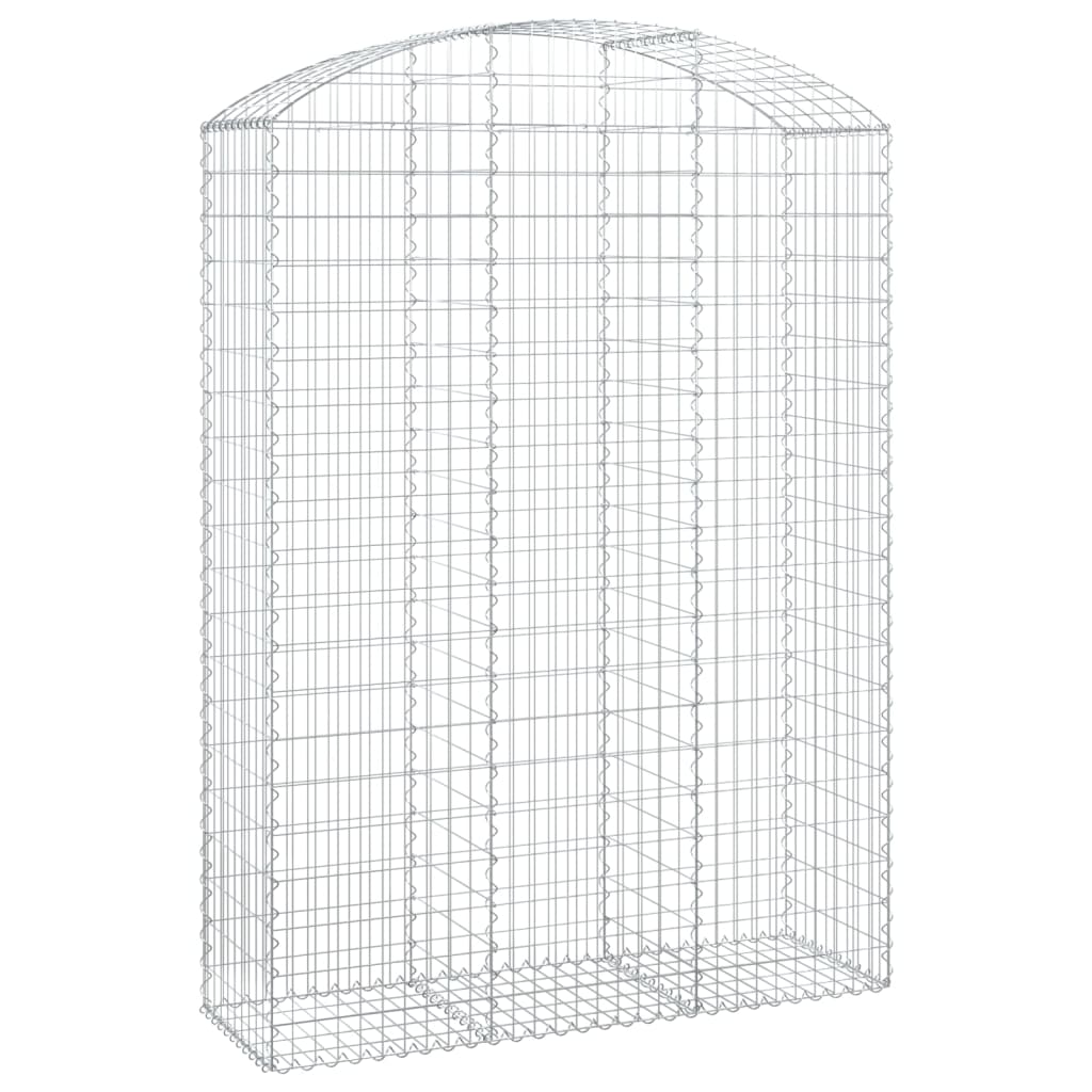VidaXL Gabionengewölbe 150x50x200 220 cm aus verzinktem Eisen