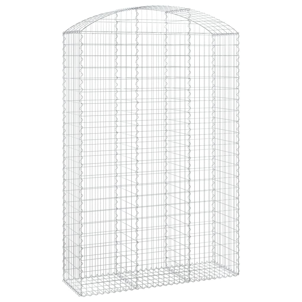 VidaXL Gabionengewölbe 150x50x220 240 cm aus verzinktem Eisen