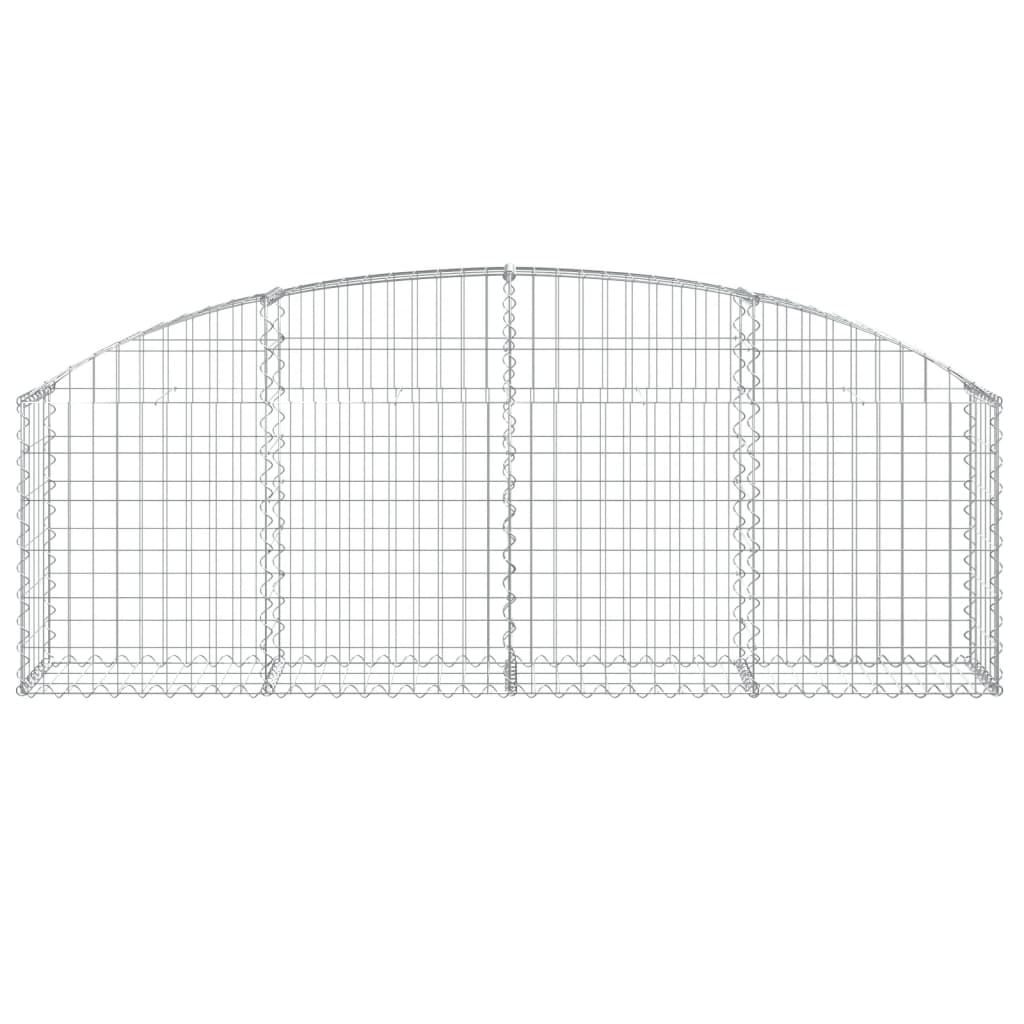 Vidaxx Gabione gewölbt 200x30x60 80 cm aus verzinktem Eisen