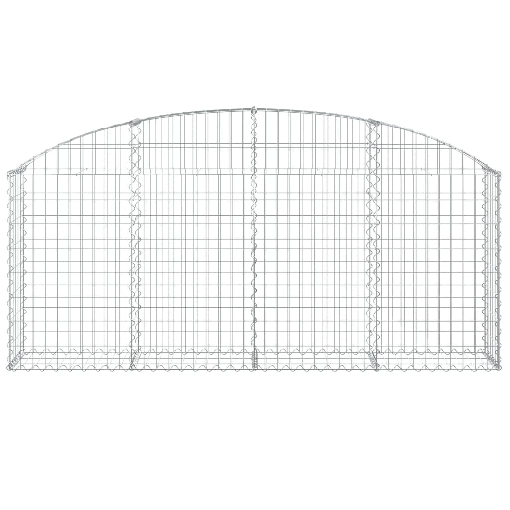 Vidaxx Gabione gewölbt 200x30x80 100 cm verzinktes Eisen