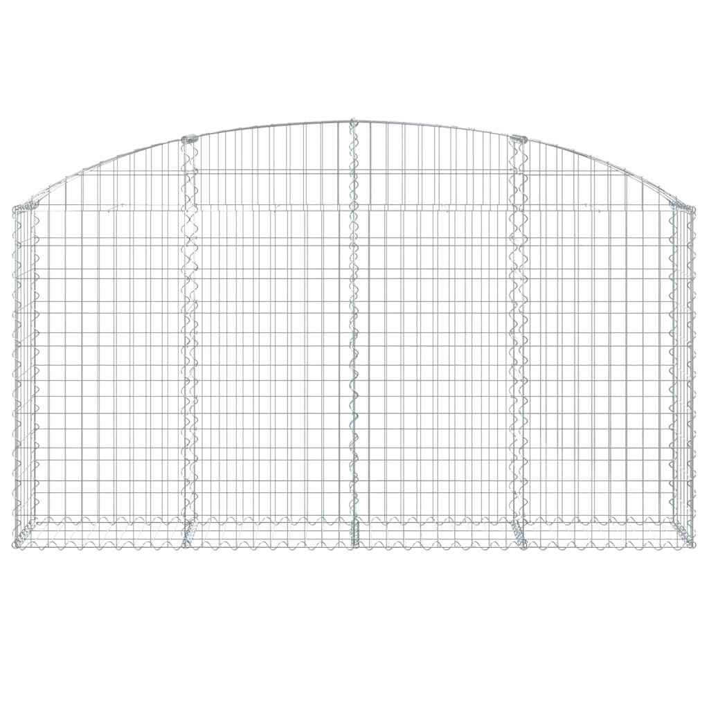 Vidaxx Gabione gewölbt 200x30x100 120 cm verzinktes Eisen