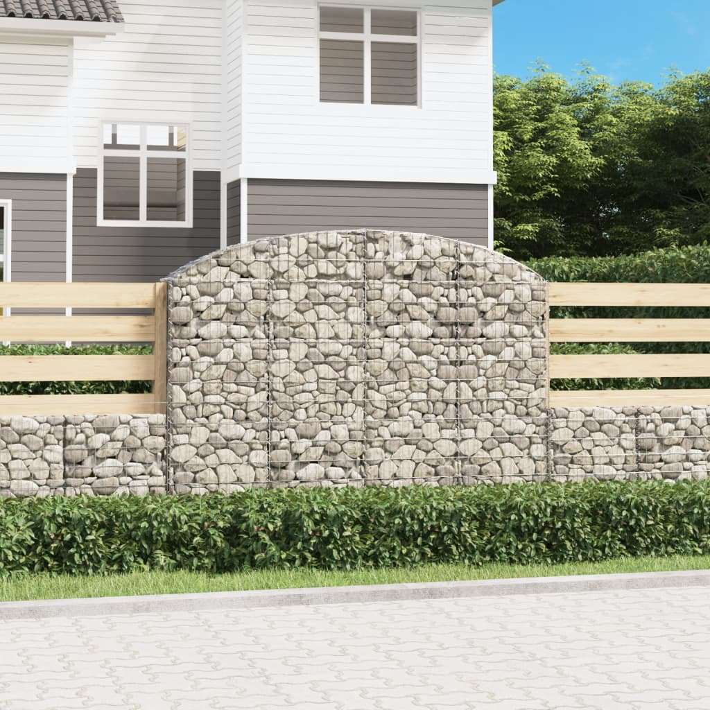 Vidaxx Gabione gewölbt 200x30x140 160 cm verzinktes Eisen