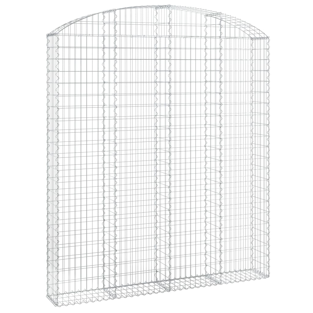 VidaXL Gabionengewölbe 200x30x220 240 cm aus verzinktem Eisen