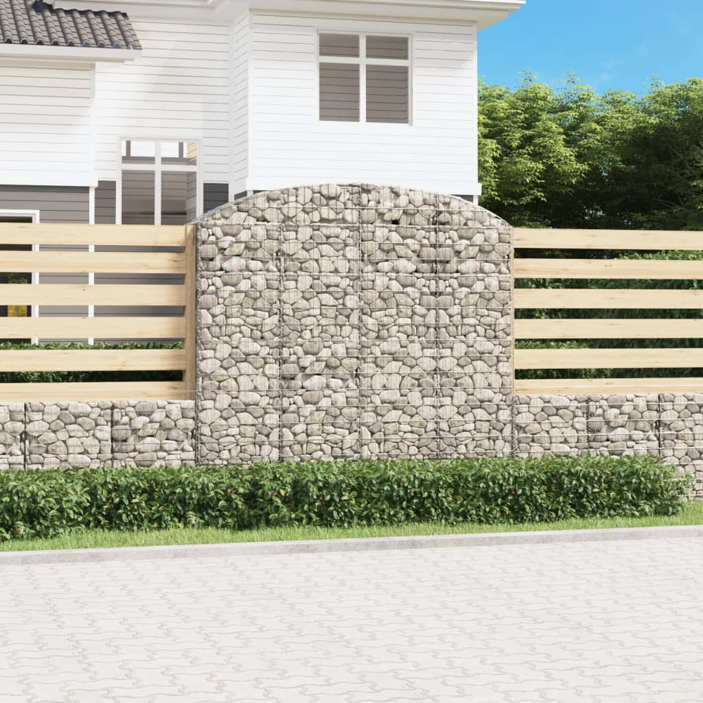VidaXL Gabionengewölbe 200x50x180 200 cm aus verzinktem Eisen