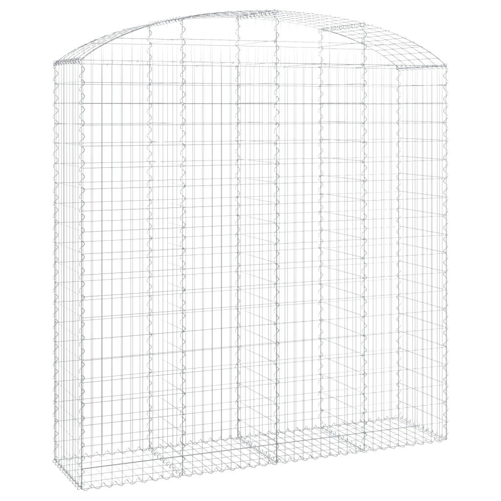 VidaXL Gabionengewölbe 200x50x200 220 cm aus verzinktem Eisen