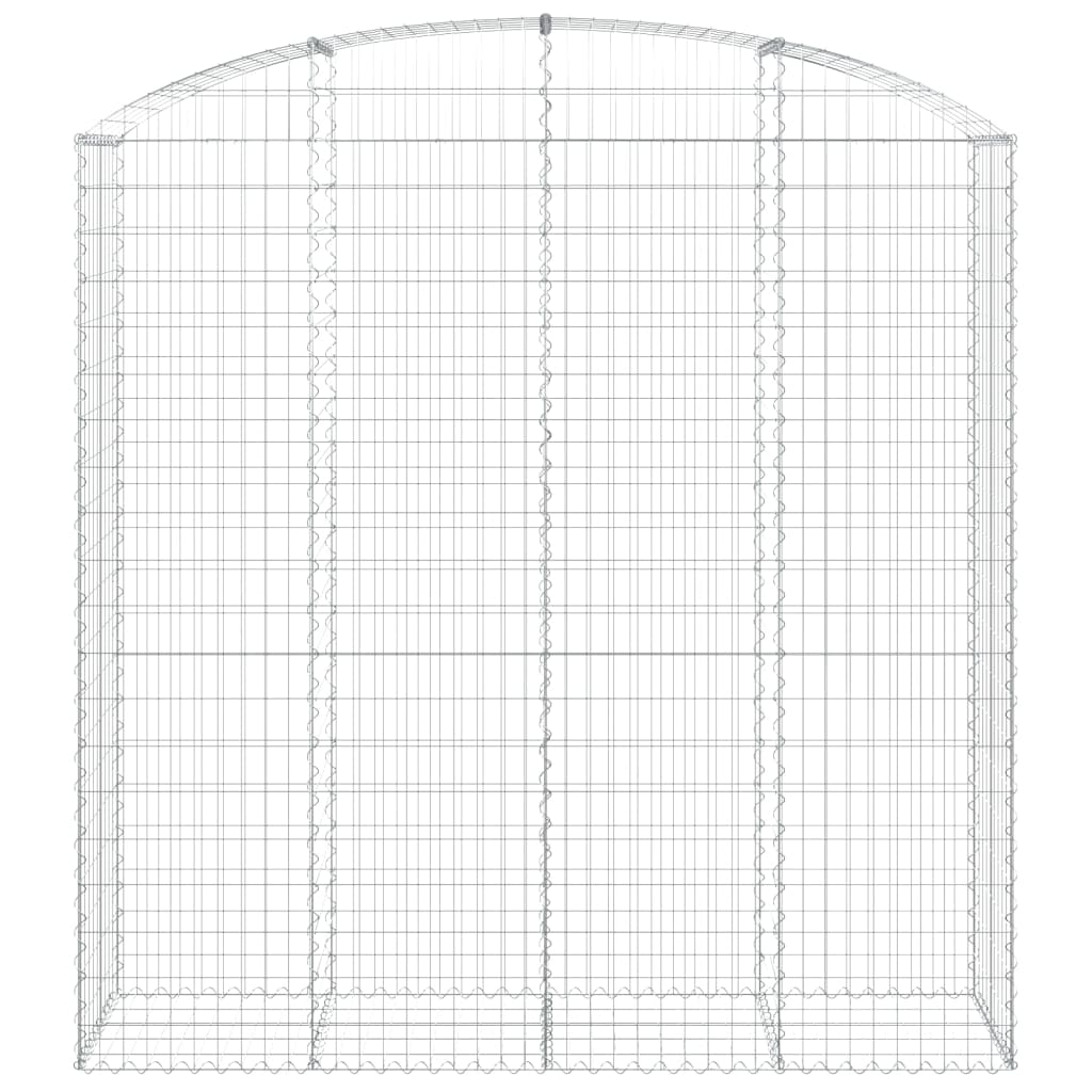 VidaXL Gabionengewölbe 200x50x200 220 cm aus verzinktem Eisen