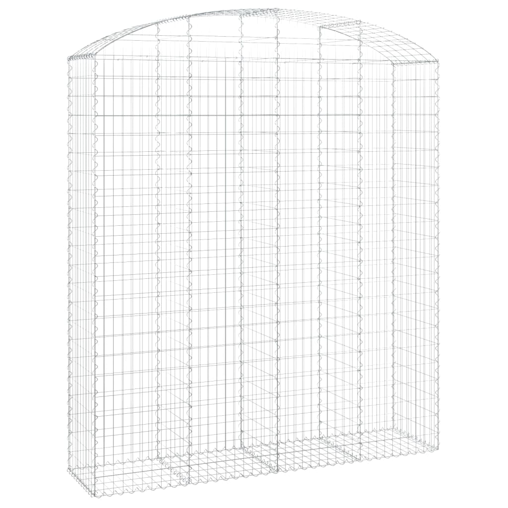 VidaXL Gabionengewölbe 200x50x220 240 cm aus verzinktem Eisen