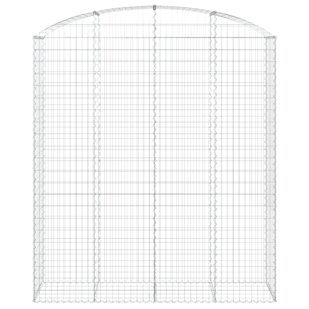 VidaXL Gabionengewölbe 200x50x220 240 cm aus verzinktem Eisen