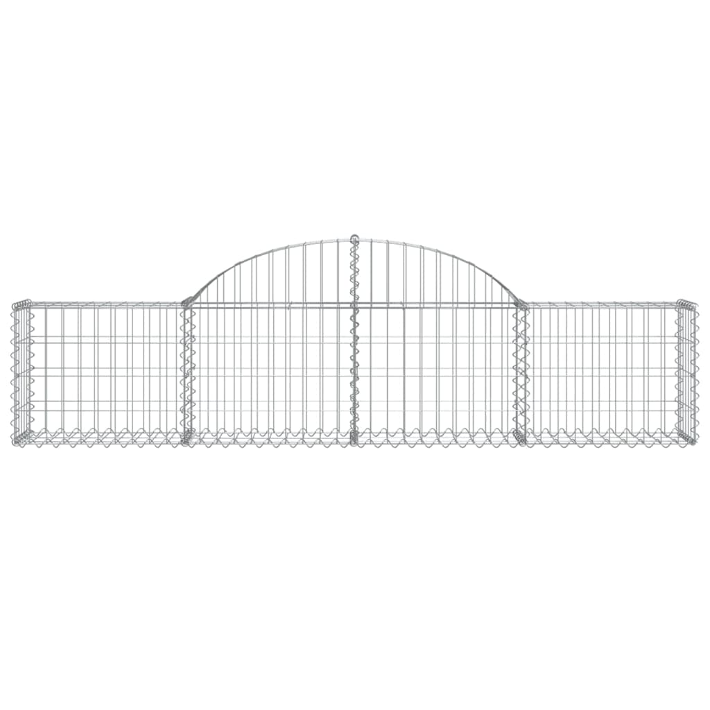 Vidaxx Gabione gewölbt 200x30x40 60 cm verzinktes Eisen