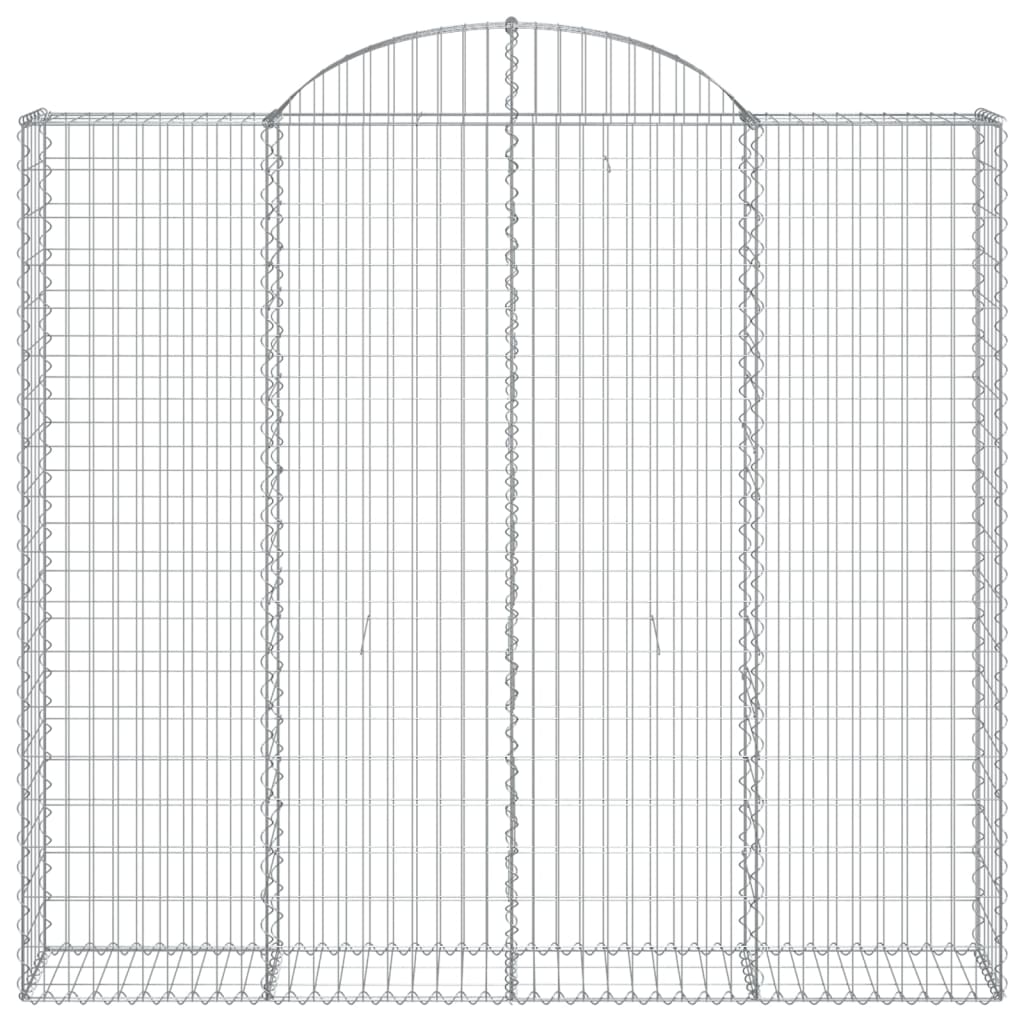 VidaXL Gabionengewölbe 200x30x180 200 cm aus verzinktem Eisen