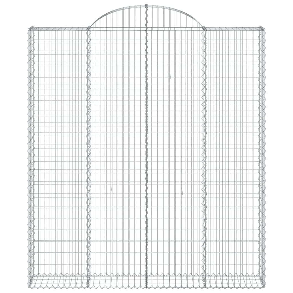 VidaXL Gabionengewölbe 200x30x220 240 cm aus verzinktem Eisen
