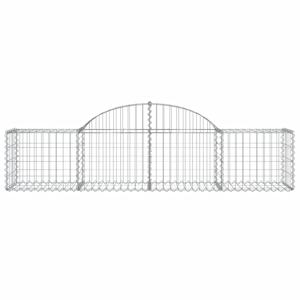 Vidaxx Gabione gewölbt 200x50x40 60 cm verzinktes Eisen