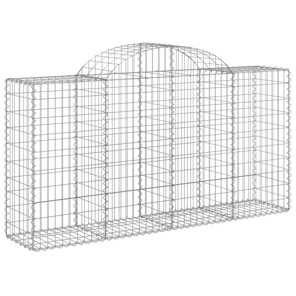 Vidaxx Gabione gewölbt 200x50x100 120 cm verzinktes Eisen