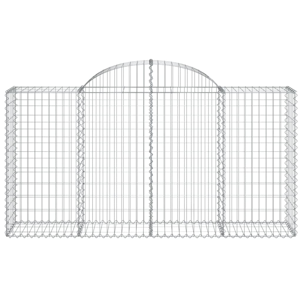 Vidaxx Gabione gewölbt 200x50x100 120 cm verzinktes Eisen