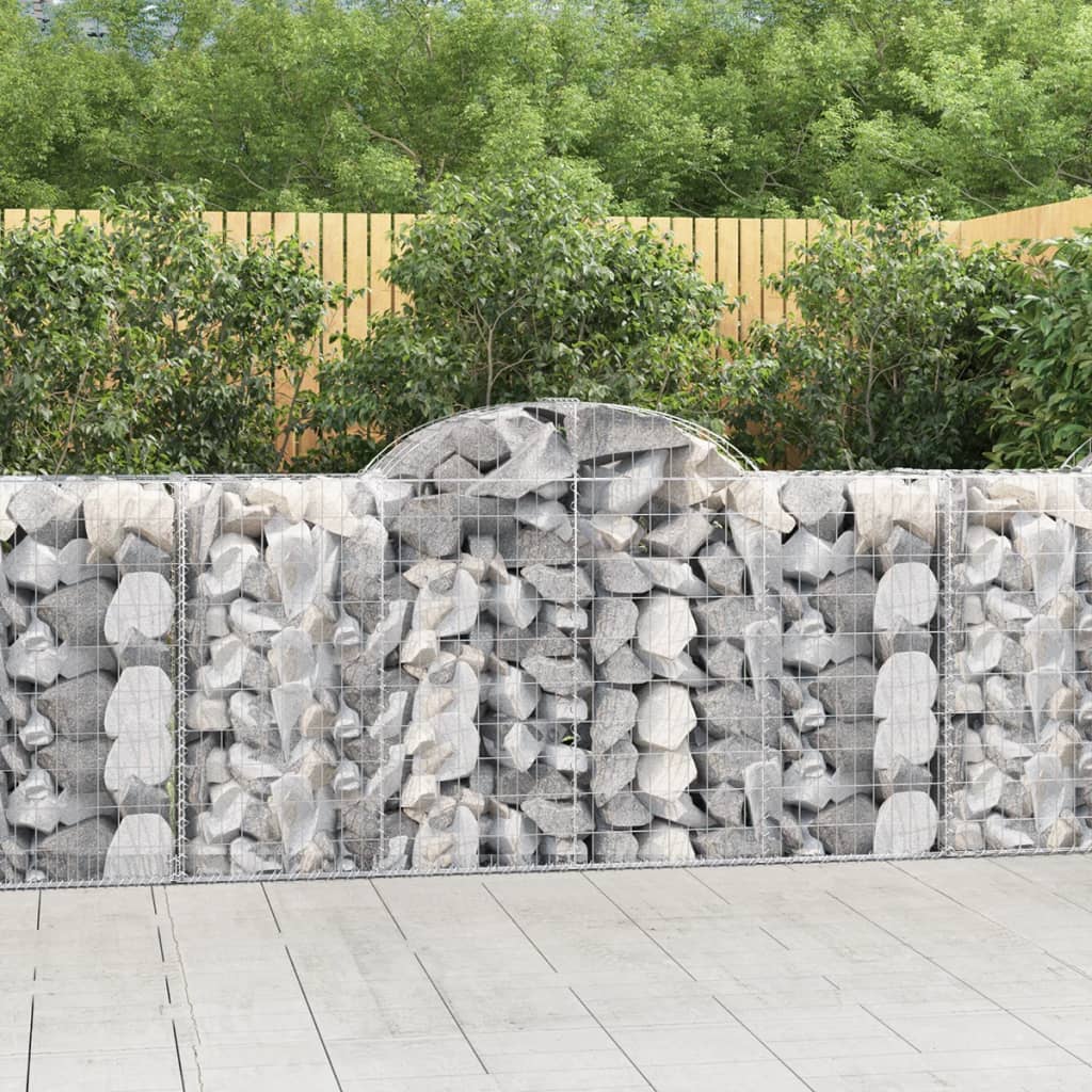 Vidaxx Gabione gewölbt 200x50x100 120 cm verzinktes Eisen