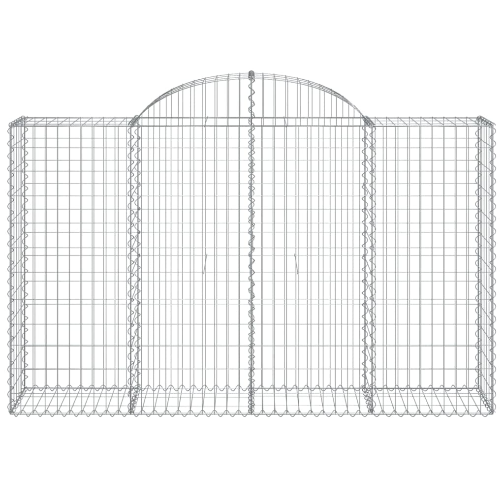 Vidaxx Gabione gewölbt 200x50x120 140 cm verzinktes Eisen