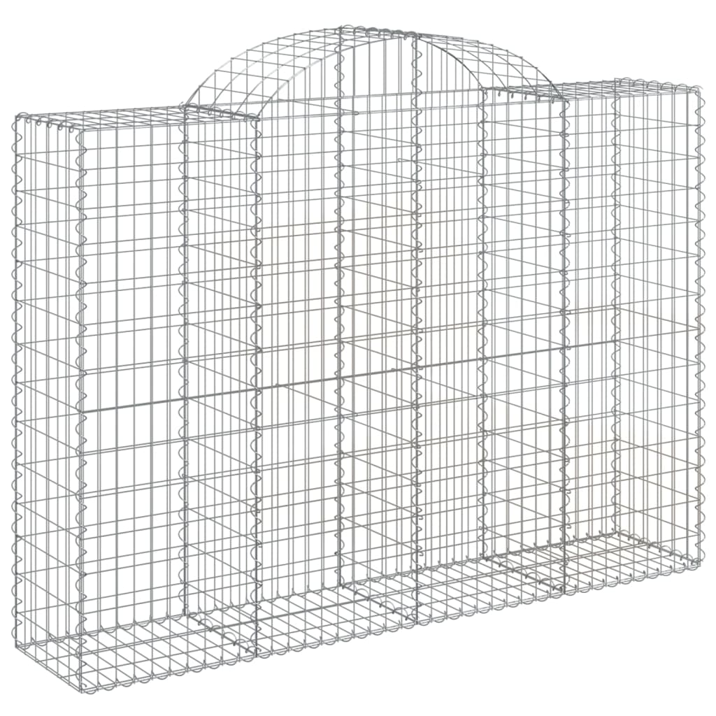 VidaXL Gabionengewölbe 200x50x140 160 cm aus verzinktem Eisen