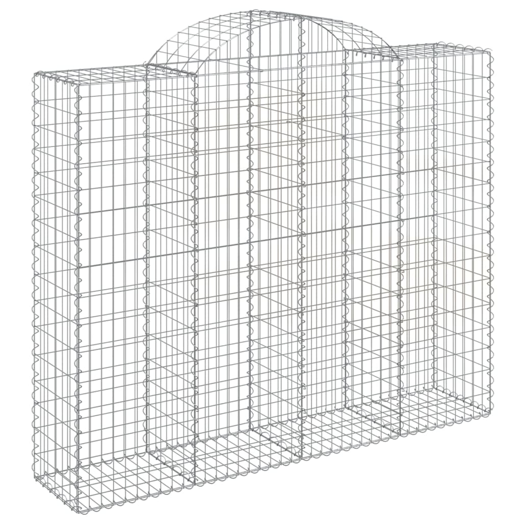 VidaXL Gabionengewölbe 200x50x160 180 cm aus verzinktem Eisen