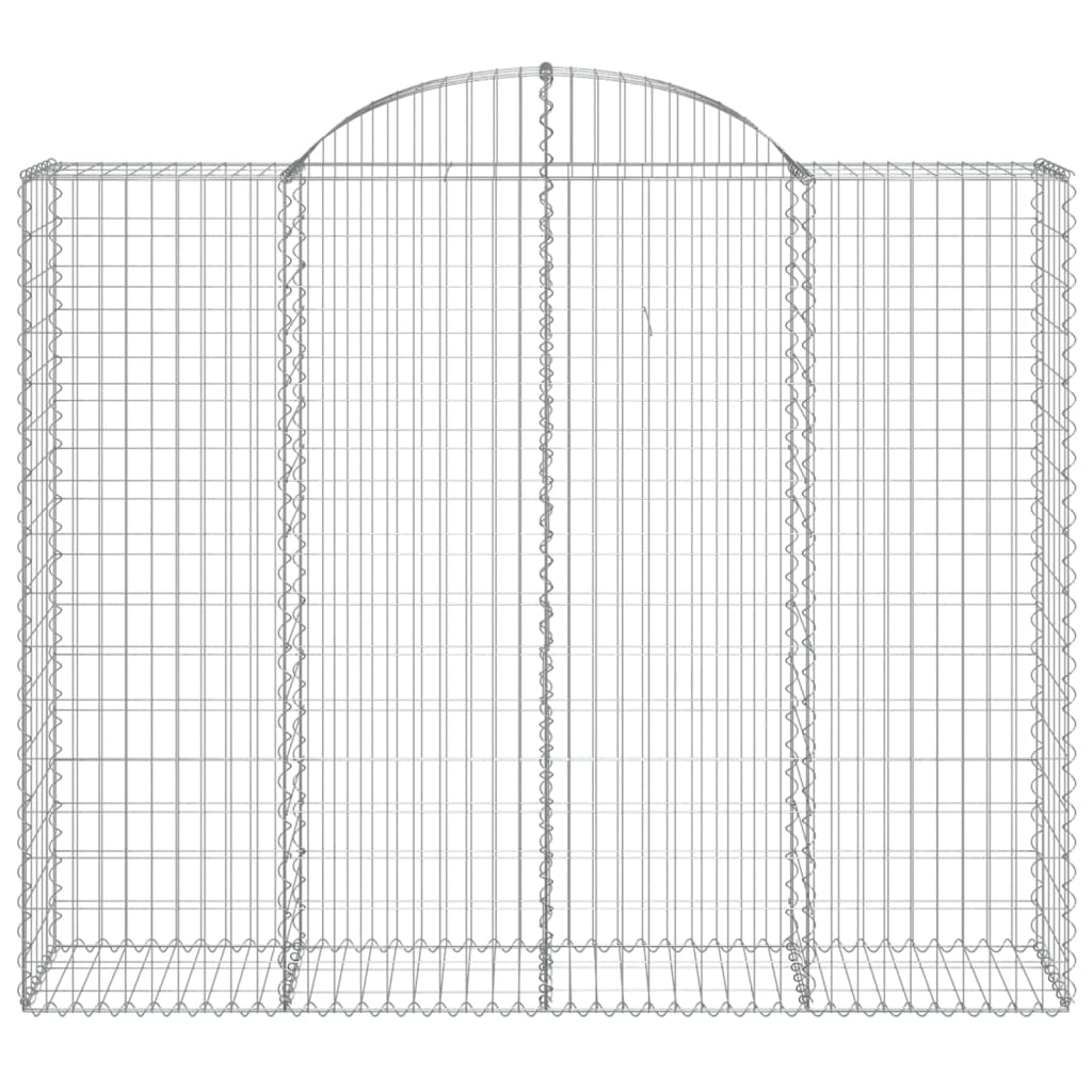 VidaXL Gabionengewölbe 200x50x160 180 cm aus verzinktem Eisen