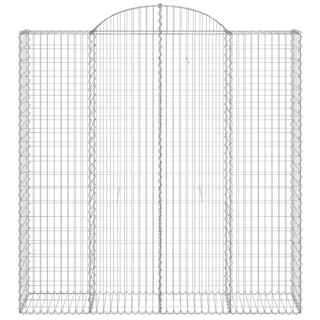 VidaXL Gabionengewölbe 200x50x200 220 cm aus verzinktem Eisen