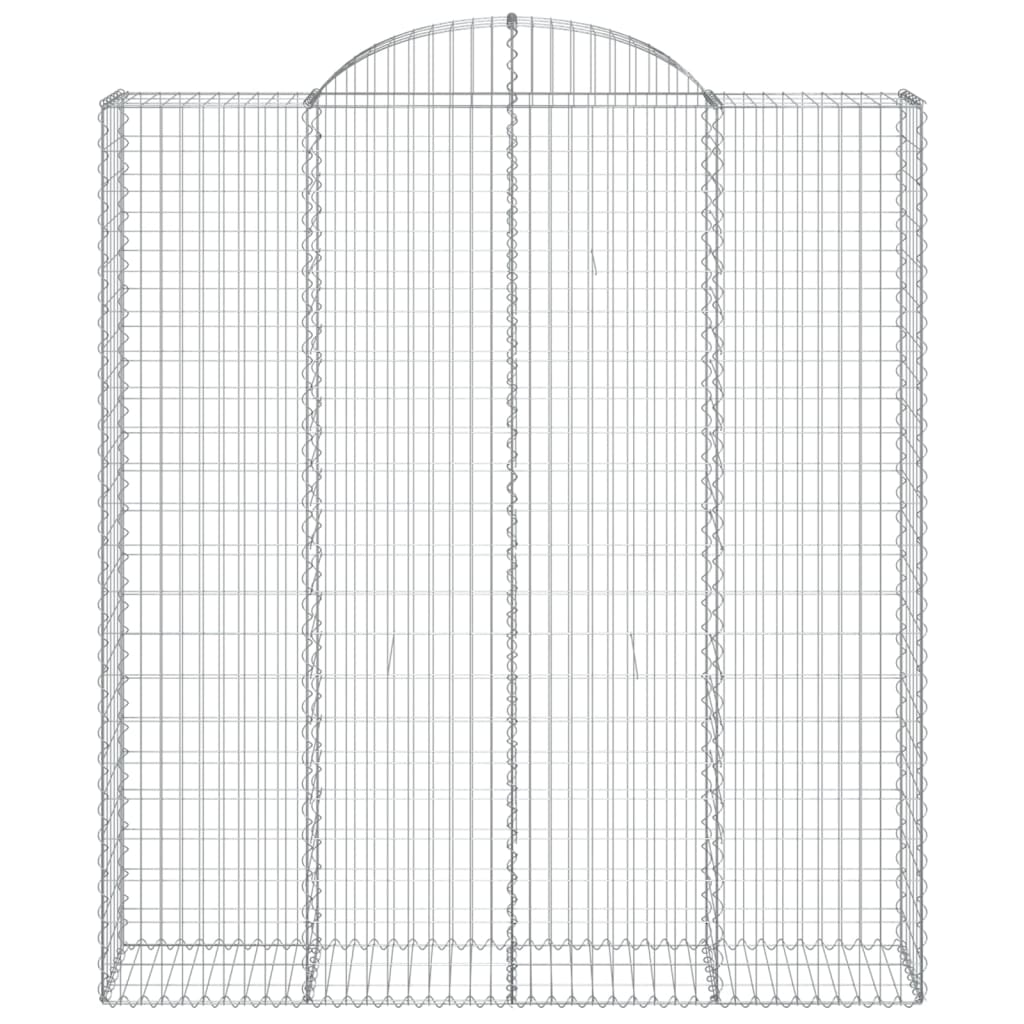 VidaXL Gabionengewölbe 200x50x220 240 cm aus verzinktem Eisen