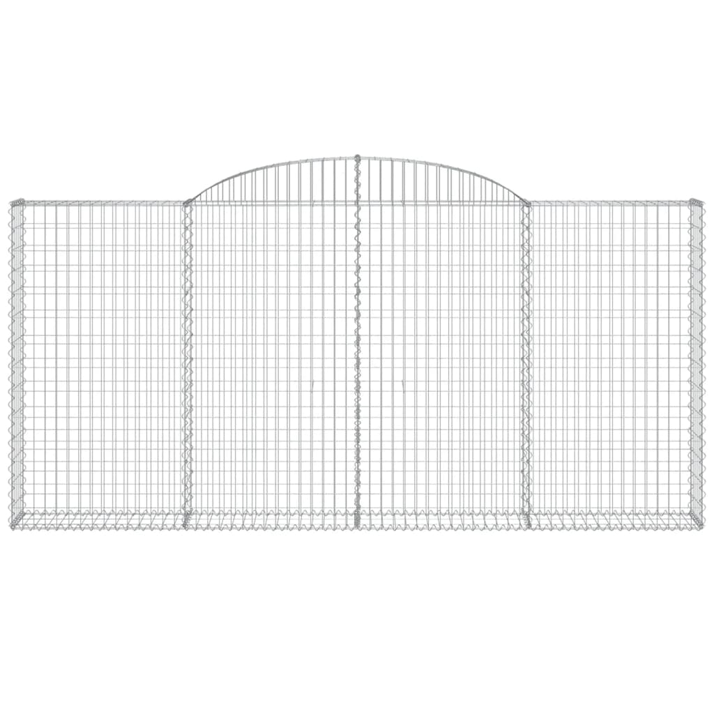 VidaXL Gabionengewölbe 300x30x140 160 cm aus verzinktem Eisen