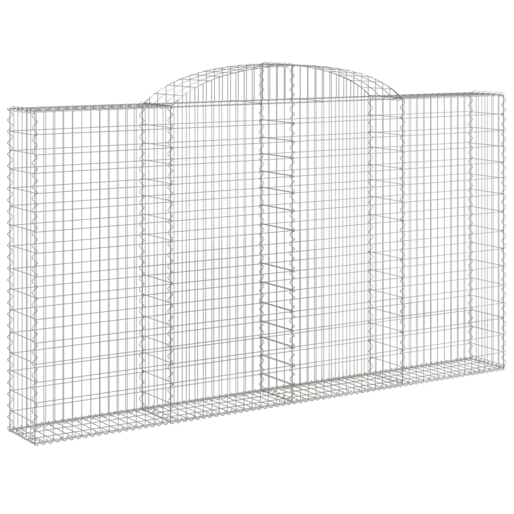 VidaXL Gabionengewölbe 300x30x160 180 cm aus verzinktem Eisen