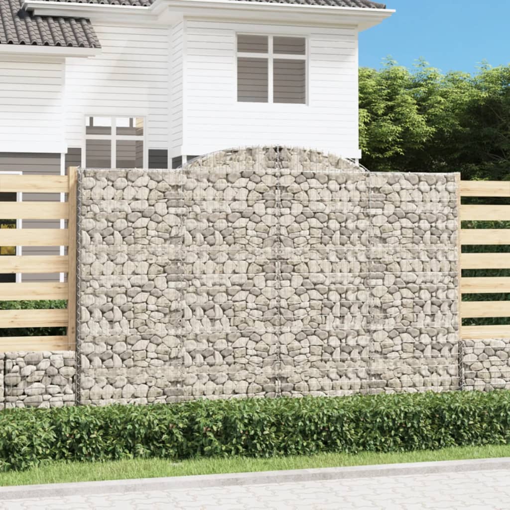 VidaXL Gabionengewölbe 300x30x200 220 cm aus verzinktem Eisen