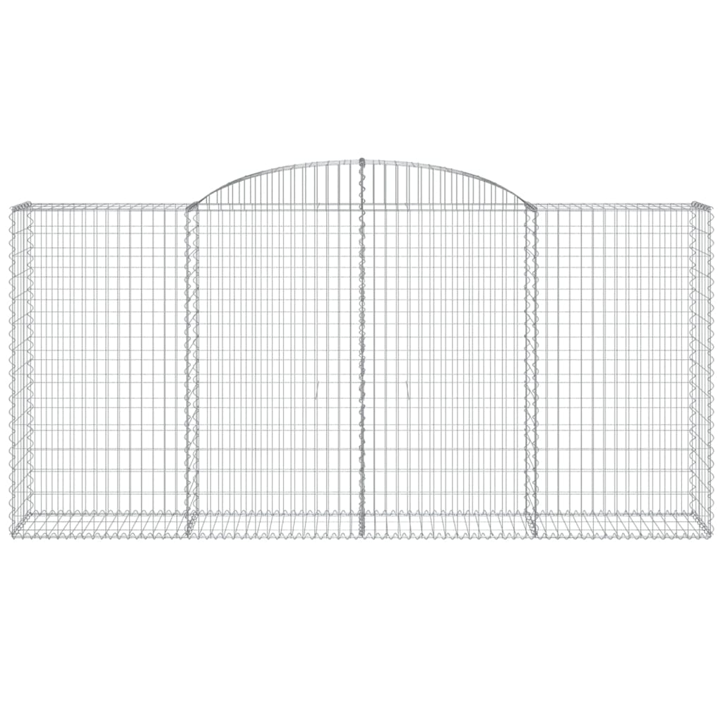 VidaXL Gabionengewölbe 300x50x140 160 cm aus verzinktem Eisen