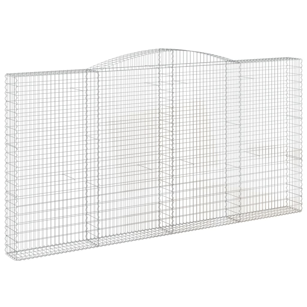 VidaXL Gabionengewölbe 400x30x200 220 cm aus verzinktem Eisen