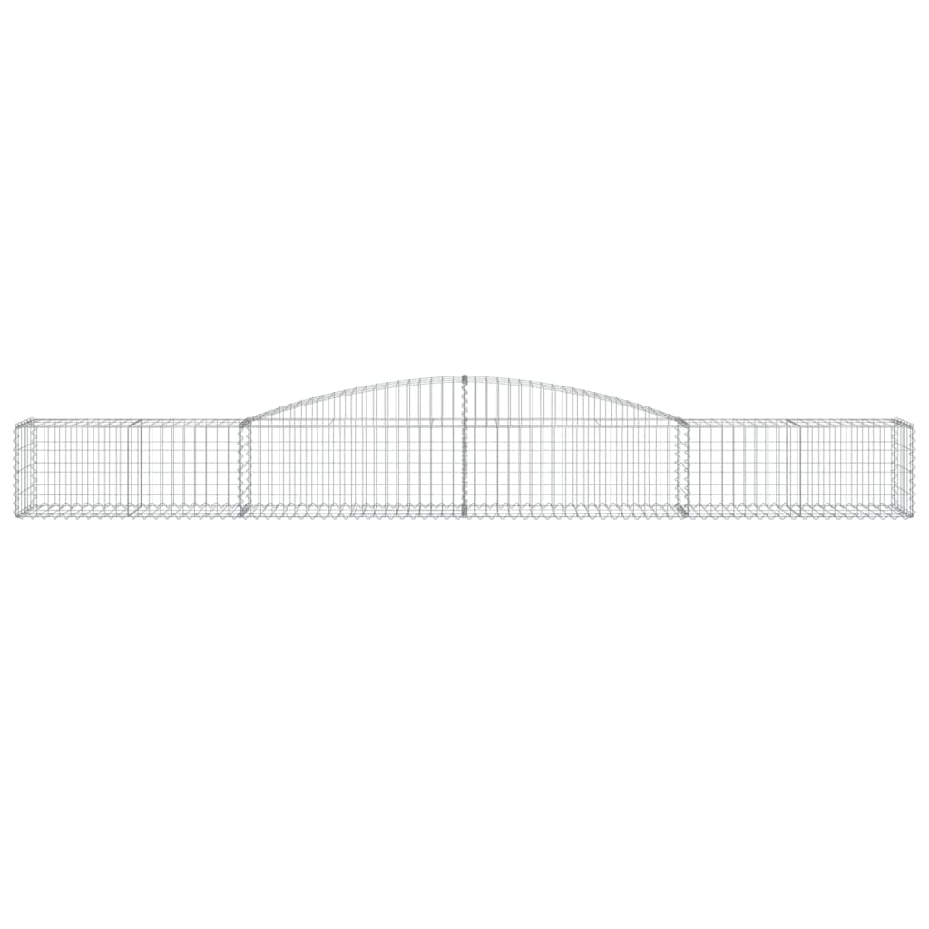 Vidaxx Gabione gewölbt 400x50x40 60 cm verzinktes Eisen