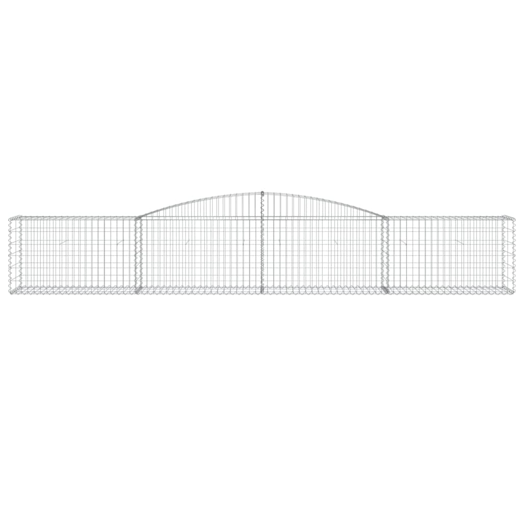 VidaXL Gabionengewölbe 400x50x60 80 cm aus verzinktem Eisen