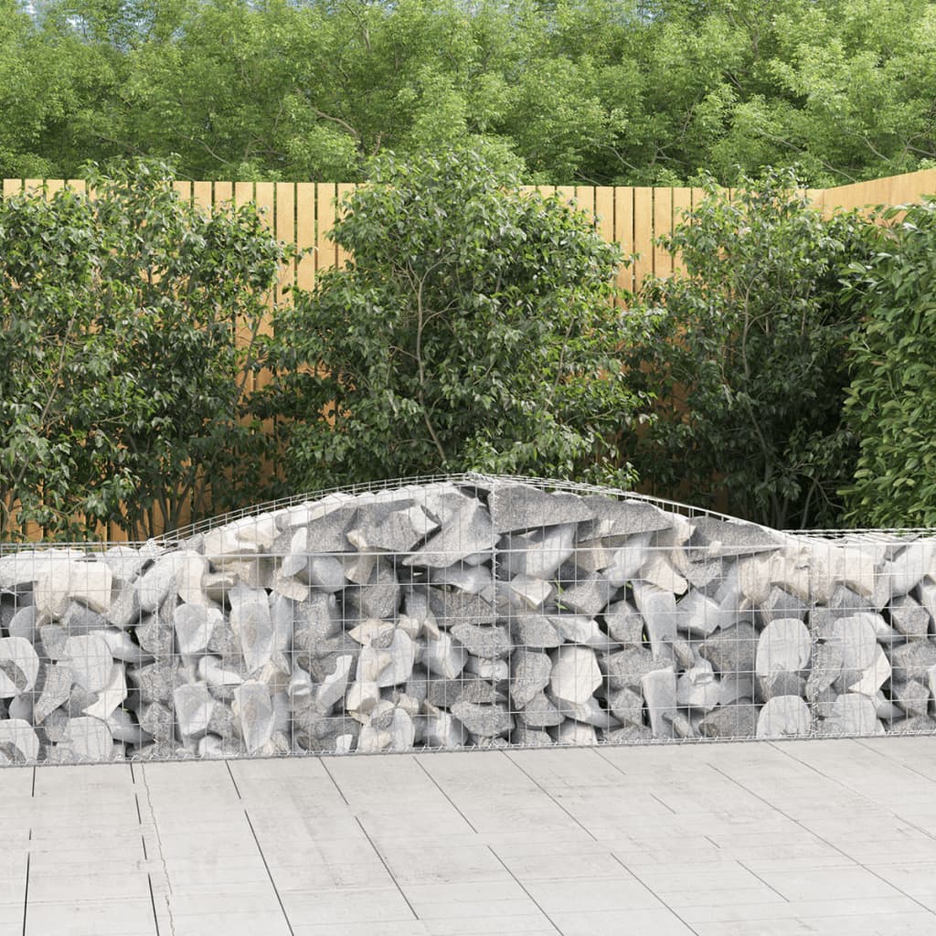 VidaXL Gabionengewölbe 400x50x60 80 cm aus verzinktem Eisen