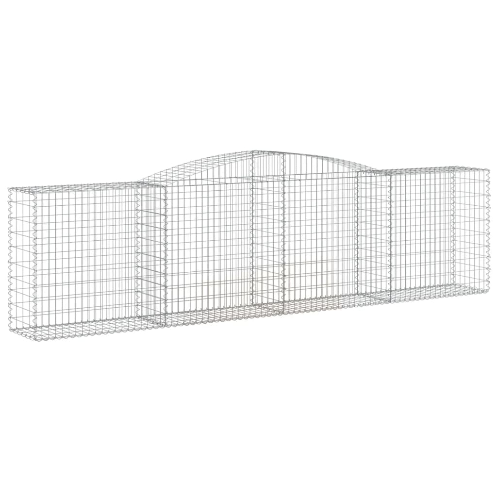 VidaXL Gabionengewölbe 400x50x100 120 cm aus verzinktem Eisen