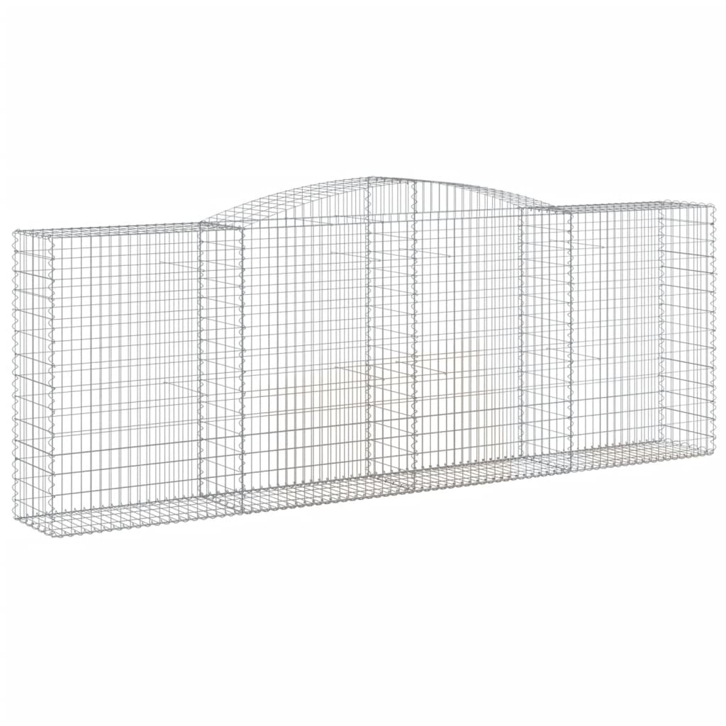 VidaXL Gabionengewölbe 400x50x140 160 cm aus verzinktem Eisen