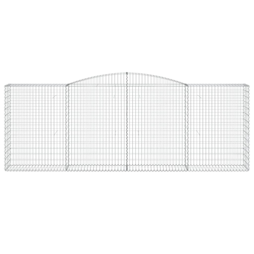 VidaXL Gabionengewölbe 400x50x140 160 cm aus verzinktem Eisen