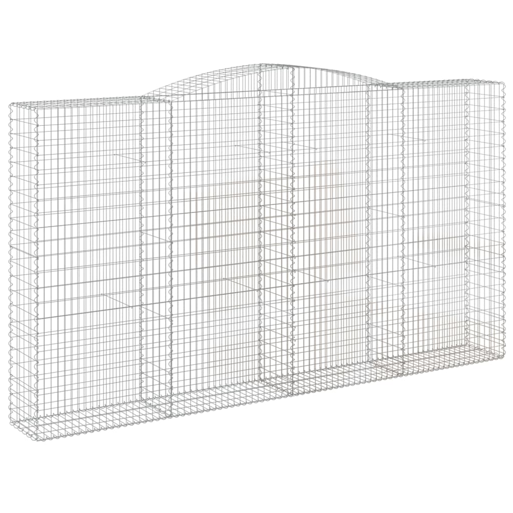 VidaXL Gabionengewölbe 400x50x220 240 cm aus verzinktem Eisen